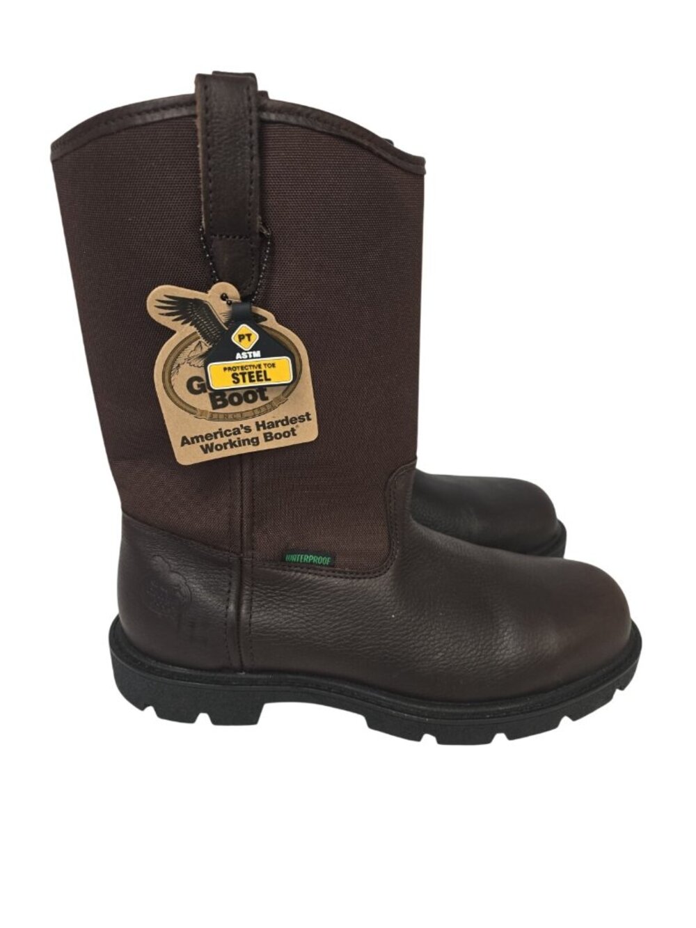 Georgia Boot Men's G111 Homeland 11" Steel Toe Waterproof Wellington Boot 9.5M - Picture 7 of 8